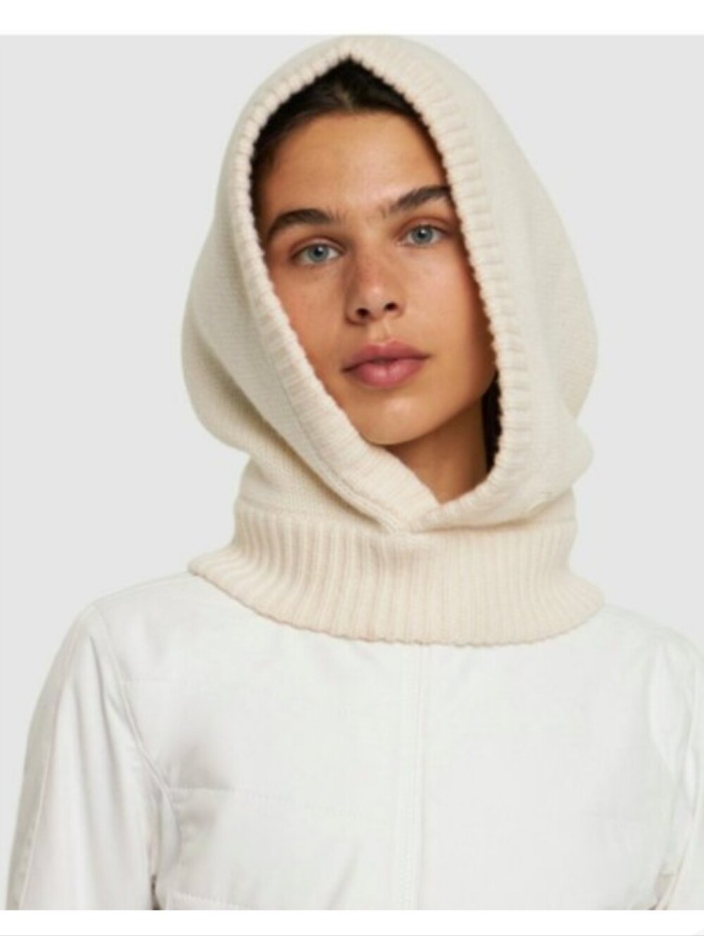 New! BOGNER Berny Hood Wool & Cashmere Balaclava in Cream
